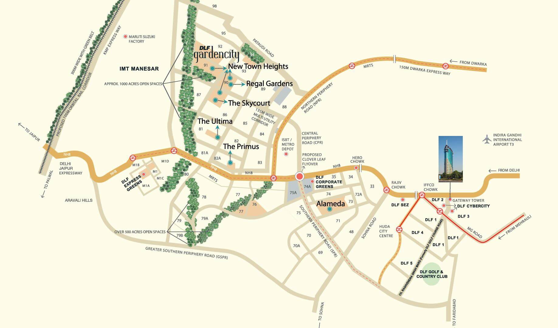 Dlf garden city enclave plots