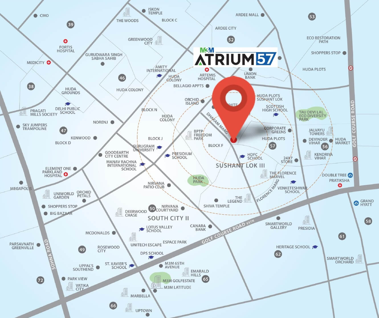 M3m atrium 57